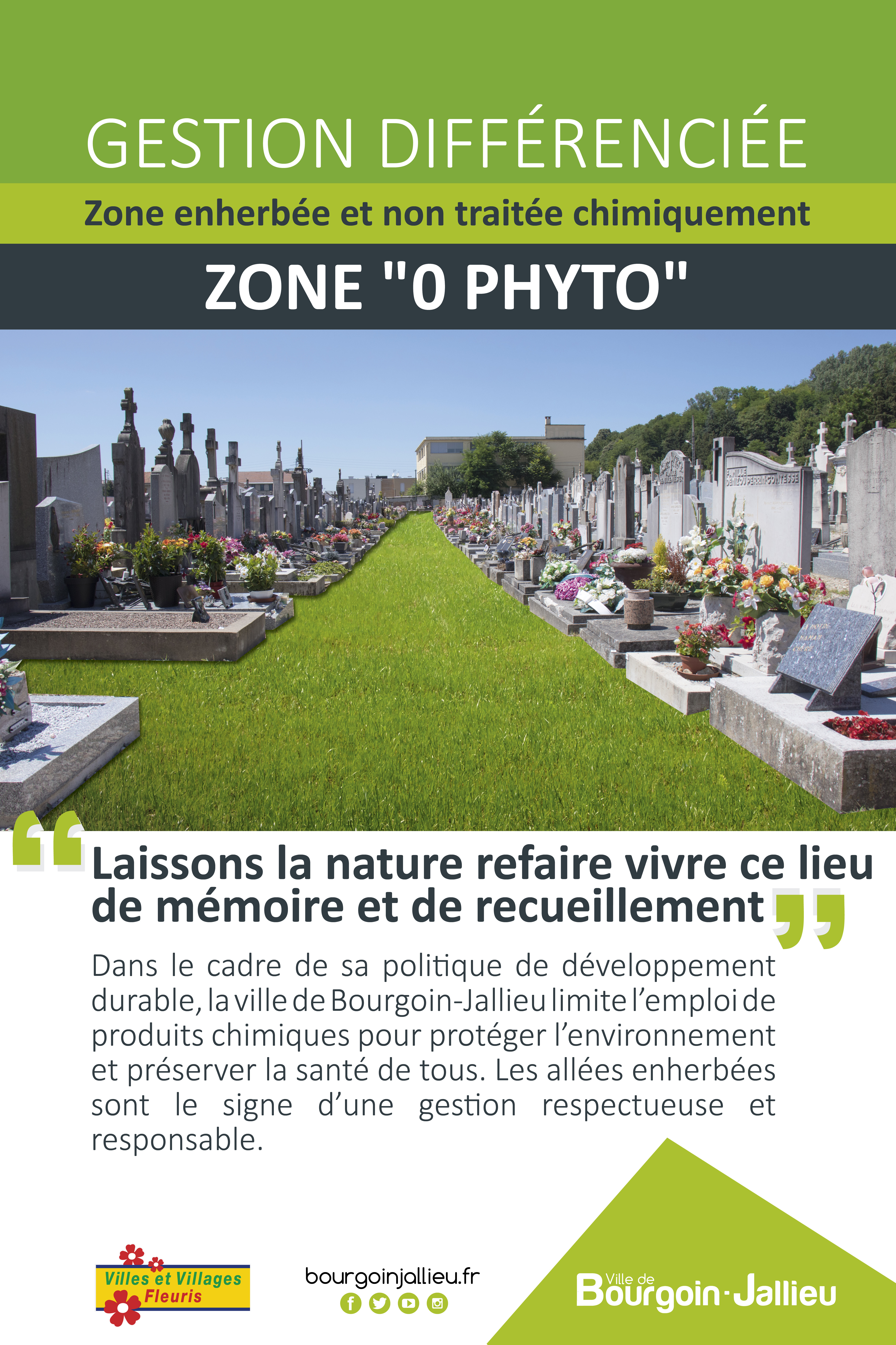 Le zéro phyto dans les cimetières